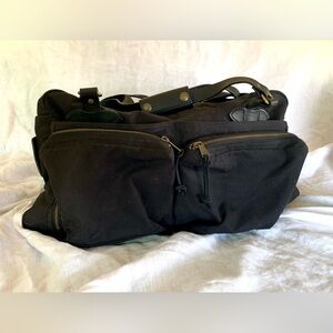 Filson 48 Hour Tin Cloth Duffle Bag - Black (Rare True Black 2016), Made in USA